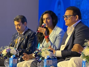 PV Sindhu Hails States Sports Vision At Telangana Rising Global Summit 2025