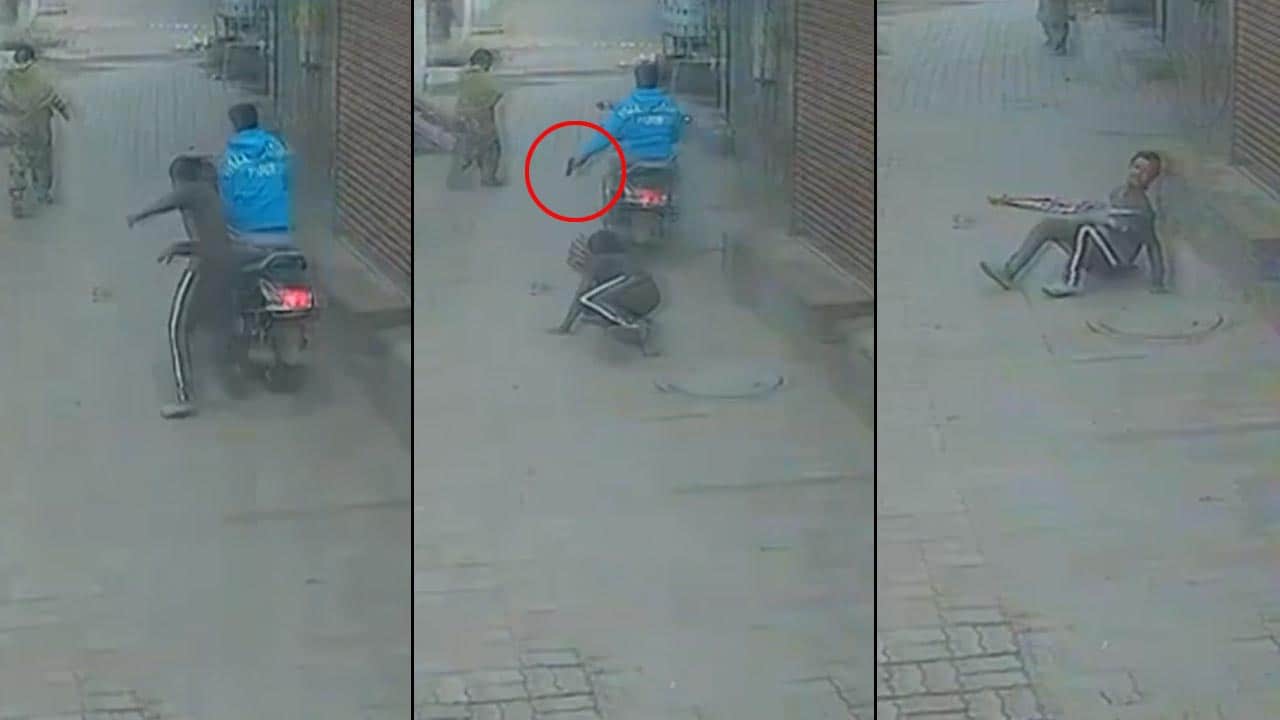 On CCTV, Scooter Rider Hits Man From Behind, Then Shoots Him In Amritsar