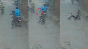 On CCTV, Scooter Rider Hits Man From Behind, Then Shoots Him In Amritsar