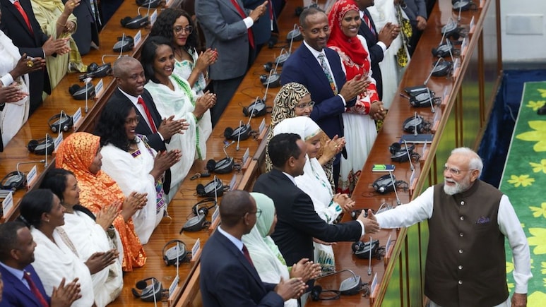 "Thank You For Your Trust": PM Modi Receives Standing Ovation In Ethiopia