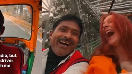 Foreign Vlogger Invites Delhi Auto Driver To Do Sightseeing, Wins Hearts