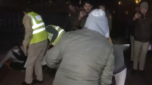 Shocking Scenes As Men From Central Force Manhandle Unnao Survivor's Mother