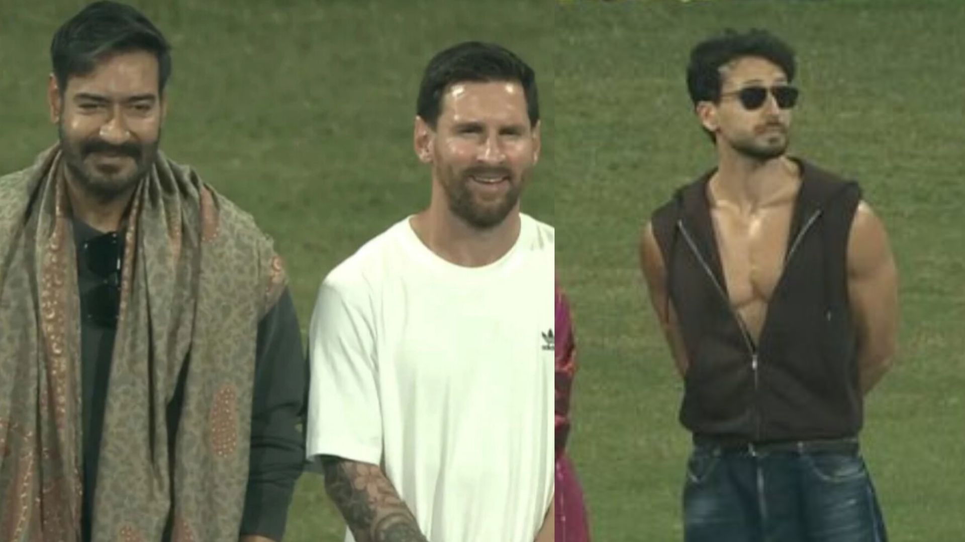 Viral Video: Ajay Devgn And Tiger Shroff Booed By Crowd At Lionel Messi's Mumbai Event At Wankhede Stadium
