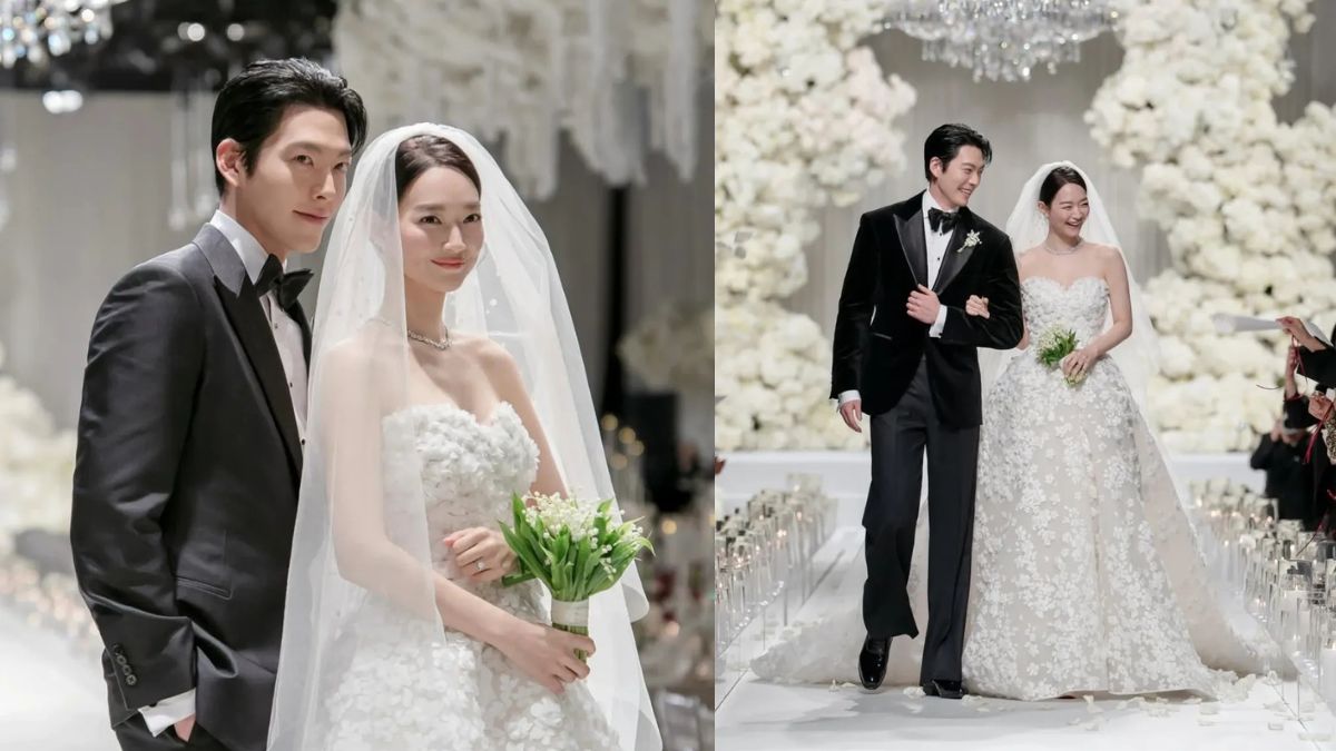 Shin Min-Ah Marries Kim Woo-Bin In A Dreamy Ellie Saab Wedding Gown