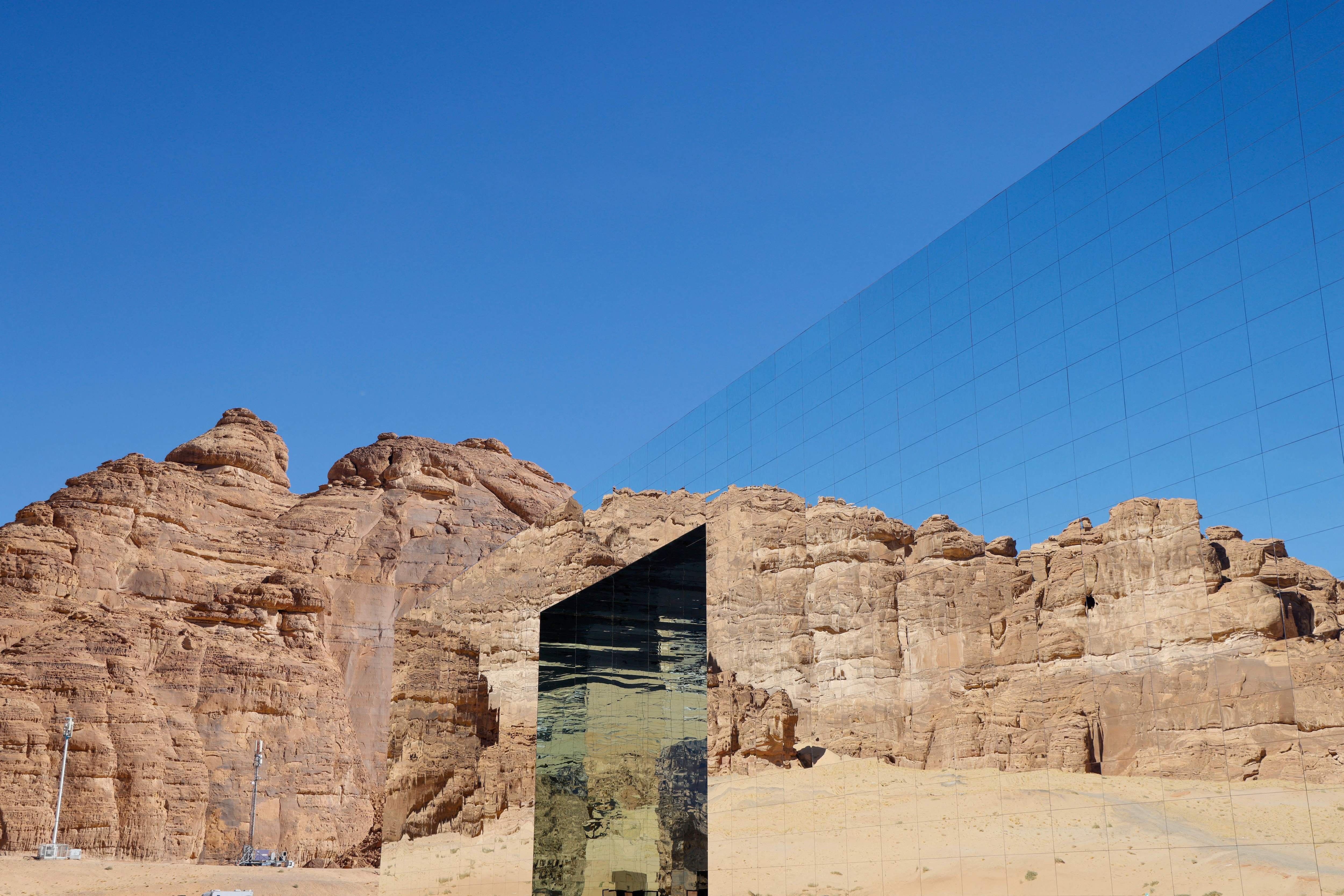 Maraya, the worlds largest mirrored building. Photo: AFP