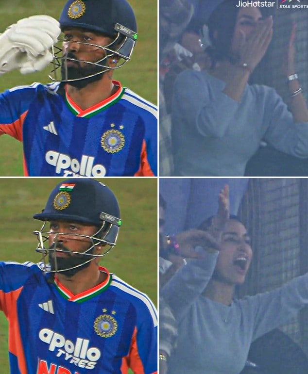 हार्दिक और माहिका का रिएक्शन. हार्दिक और माहिका का रिएक्शन.