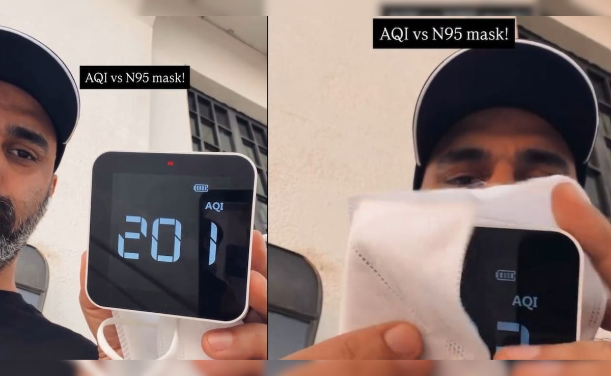 क्या मास्क पहनकर दिल्ली NCR के पॉल्यूशन से बच जाओगे, शख्स ने दिखाया चौंकाने वाला LIVE प्रयोग