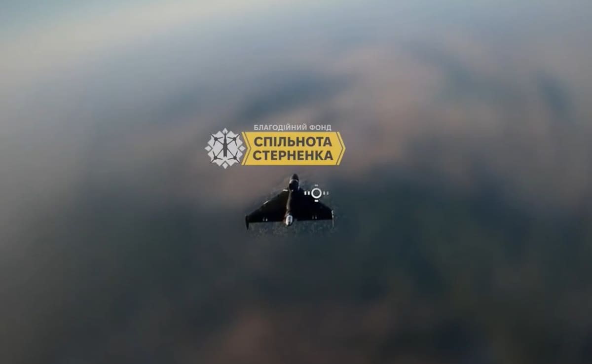 Video: Moment Cheap Ukrainian 'STING' Outsmarted A Russian Jet-Powered Shahed Drone
