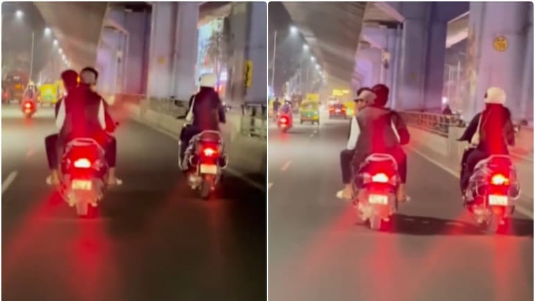 देर रात सुनसान सड़क पर अकेली लड़की को छेड़ने लगे, मनचलों की करतूत का वीडियो