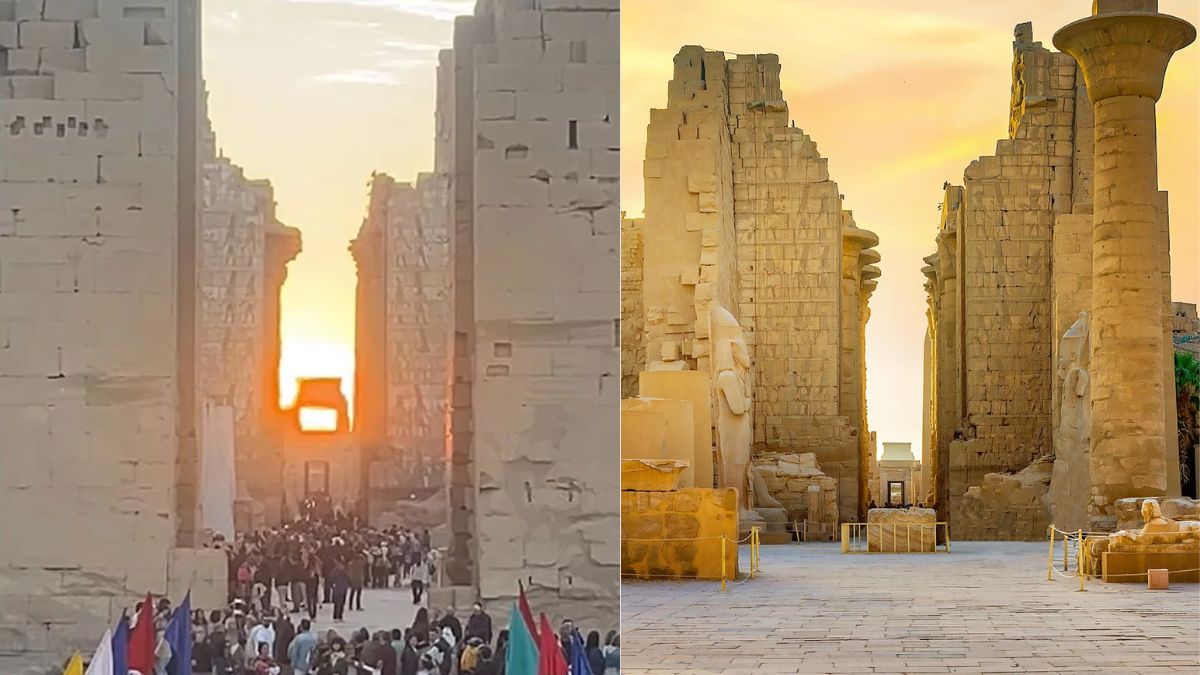 Thousands Crowd Luxor Temple In Egypt To Watch A Stunning Winter Solstice Show In Viral Video