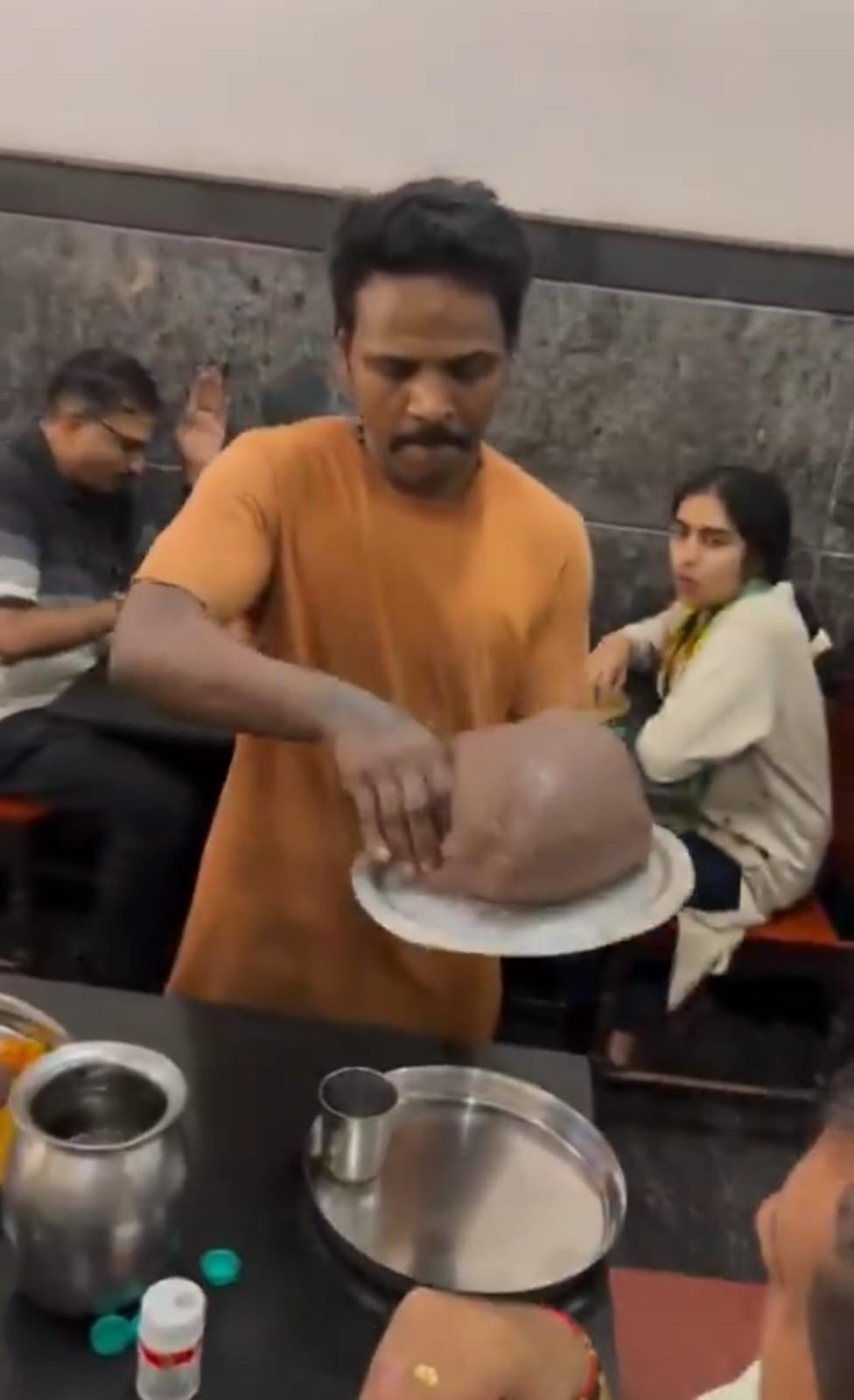 Ragi Dish Served With Bare Hands At Restaurant Sparks Debate On Hygiene
