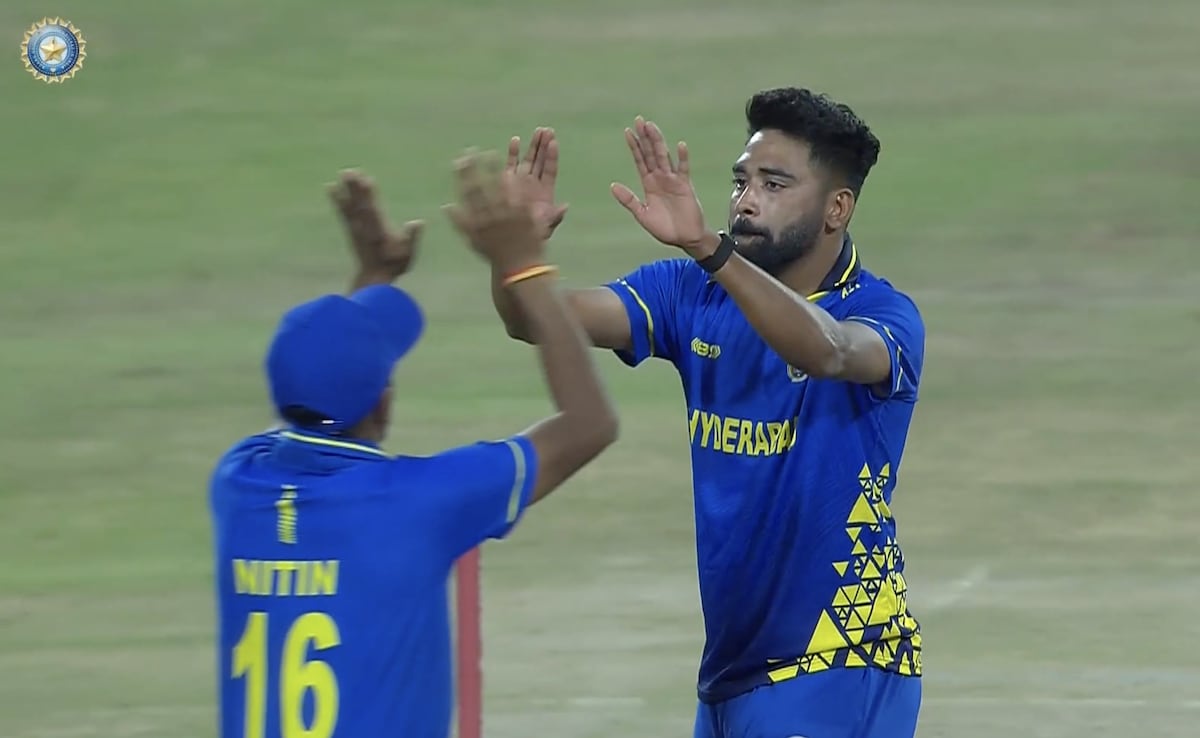 Mohammed Siraj-Led Hyderabad Shock Star-Studded Mumbai In Syed Mushtaq Ali Trophy