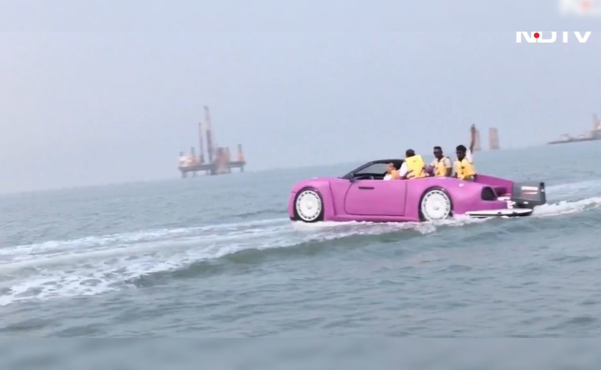 Maharashtra's 'Car In Sea': A Rolls Royce Boat Turning Heads At Juhu Beach