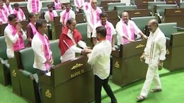 Amid War Of Words, A Handshake Between Revanth Reddy And KCR