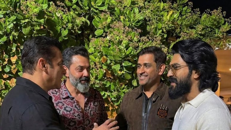 Salman Khan's Birthday Photo With MS Dhoni, Ram Charan, And Bobby Deol Goes Viral, Fans Call It A "Legendary Frame"