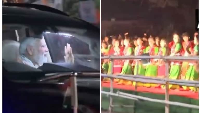 VIDEO: गुवाहाटी में पीएम मोदी का भव्य रोड शो, लोगों से मिले प्यार को ऐसे वापस लौटाया