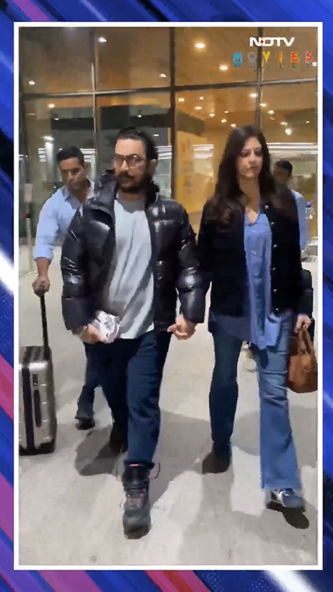 Aamir Khan Spotted Holding Hands With Girlfriend Gauri Spratt At Airport
