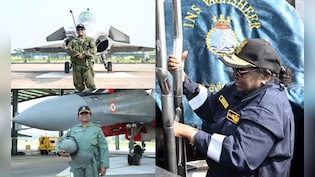 PHOTOS: पनडुब्बी पर सवार हुईं राष्ट्रपति, लड़ाकू विमान राफेल और सुखोई में भी भर चुकी हैं ऐतिहासिक उड़ान