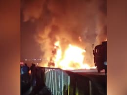 5 Dead As Bus Goes Up In Flames After Collision With Truck In Karnataka