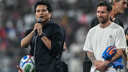 What Sachin Tendulkar Said On Lionel Messi's GOAT Tour Of India