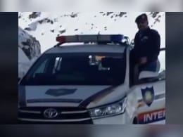 Watch: J&K Traffic Cop Suspended For Using Police Vehicle To Shoot Reels