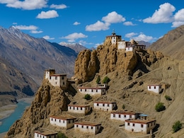 This Indian Village Has A 1,000-Year-Old Monastery Hanging Off A Cliff. Here's How To Reach There