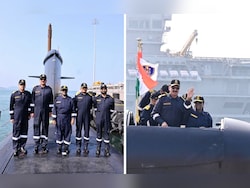 President Droupadi Murmu Embarks On Submarine Sortie At Karnataka Naval Base