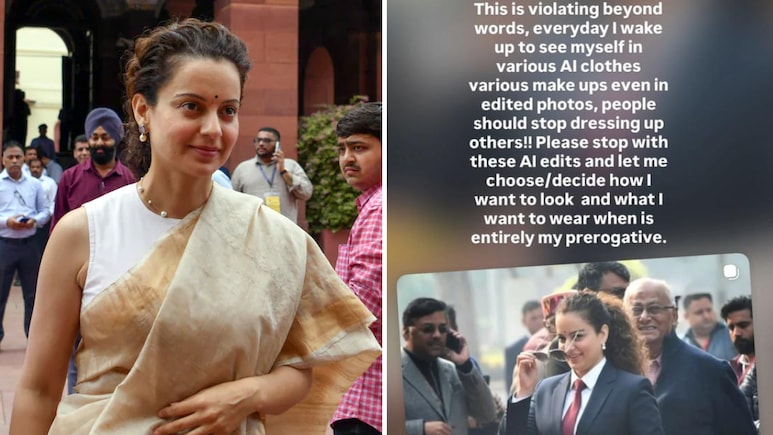"Violating Beyond Words": Kangana Ranaut On Her AI Pics Near Parliament