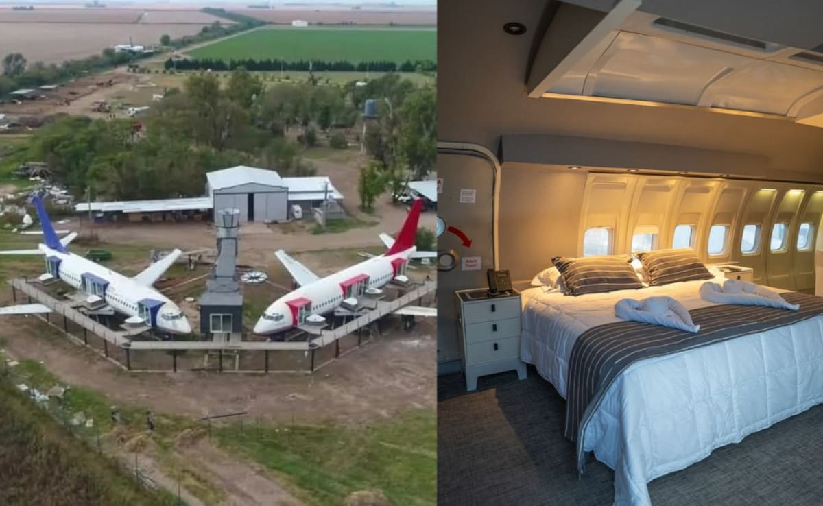 What The World's First Luxury Hotel Inside Two Commercial Planes In Argentina Looks Like