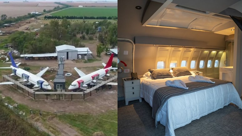 What The World's First Luxury Hotel Inside Two Commercial Planes In Argentina Looks Like