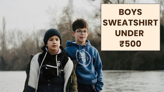 Boys Sweatshirt Under 500: बेहतरीन क्वालिटी और ट्रेंडी डिज़ाइन वाली इन स्वेटशर्ट की बेस्ट डील्स को न करें मिस
