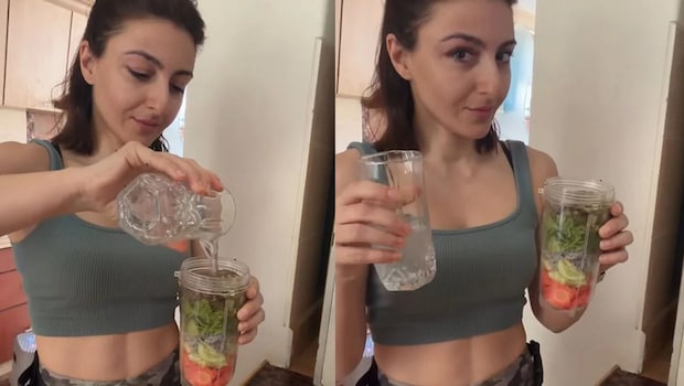 Soha Ali Khan Gives A Christmas Spin To The Traditional Green Juice For Liver Detox
