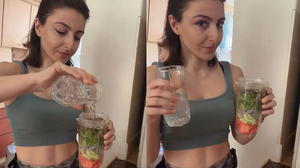 Soha Ali Khan Gives A Christmas Spin To The Traditional Green Juice