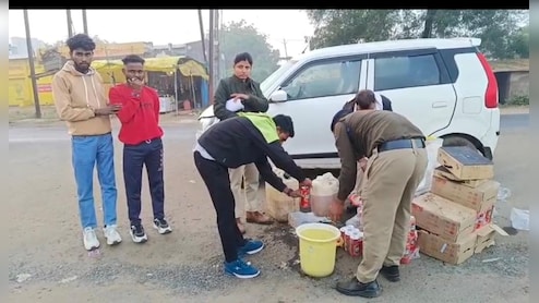 SI Varsha Rajput: पदभार संभालते ही एक्शन में आईं सब इंस्पेक्टर वर्षा राजपूत, लाखों की अवैध शराब को किया जब्त