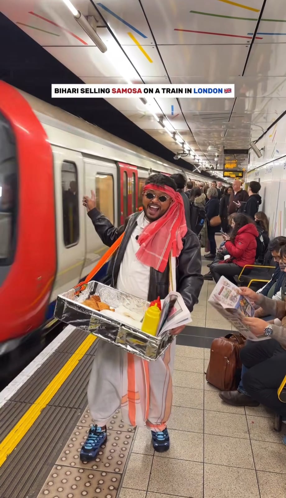 Viral: Indian Man Sells Samosas On London Train, Gets Mixed Reactions
