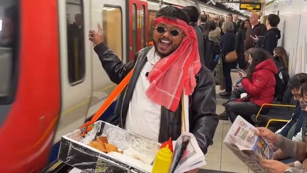 Viral: Indian Man Sells Samosas On London Train, Gets Mixed Reactions