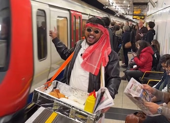 Viral: Indian Man Sells Samosas On London Train, Gets Mixed Reactions
