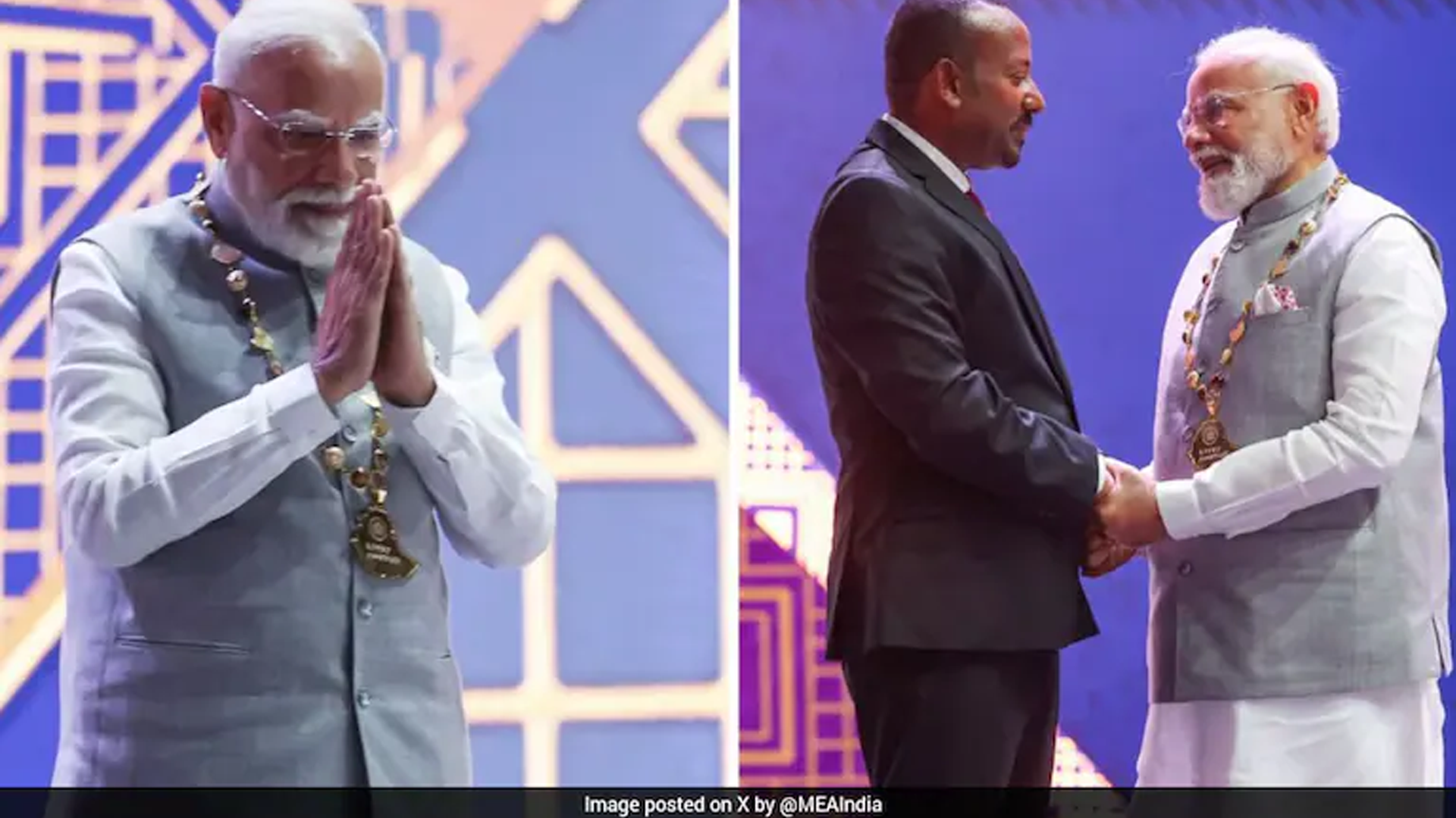 PM Modi Honoured With Ethiopia's Top Award, A Historic First