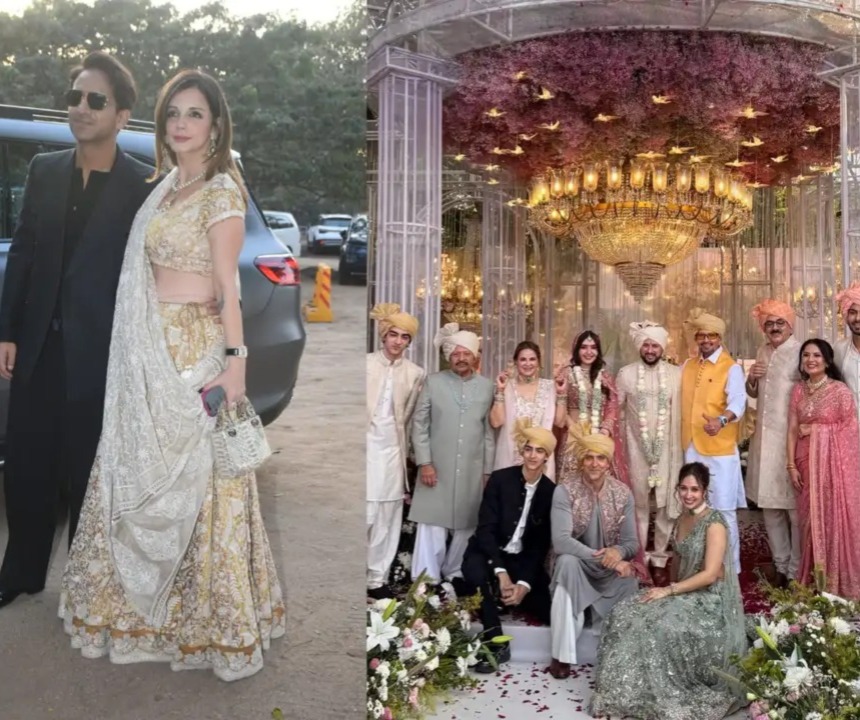 ऋतिक के भाई की शादी में बॉयफ्रेंड संग पहुंची एक्स वाइफ सुजैन खान, बेटों ने फैमिली संग दिया पोज