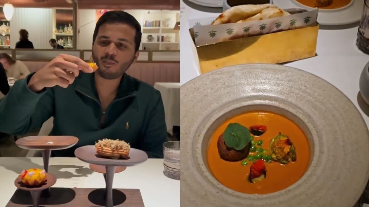 Watch: Man Enjoys Rs 40,000 Indian Meal At Michelin-Starred Restaurant In Chicago, His Review Is Viral