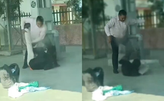 Shocking Video: Railway Police Officer Suspended After Assaulting Disabled Man on International Disability Day in Ujjain
