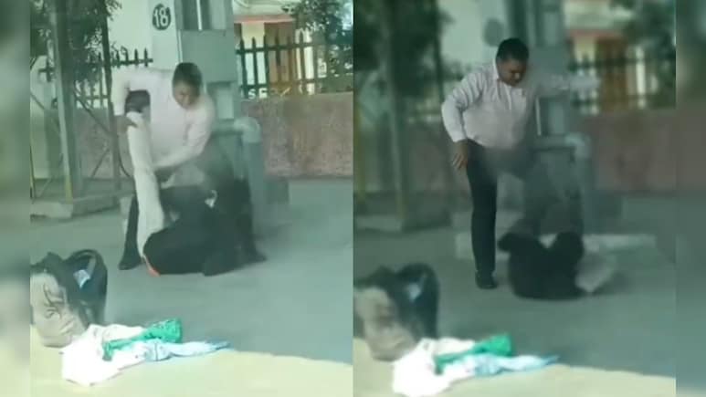 Ujjain Railway Cop Thrashes Man With Disabilities For Sleeping On Train Platform