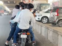 5 Boys, 1 Bike, Rs 31,000 Fine: Viral Video Shows Dangerous Stunt In UP