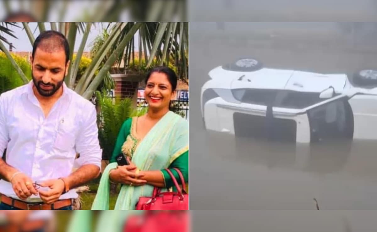 Teacher Couple Die As Car Falls Into Canal In Punjab Due To Dense Fog