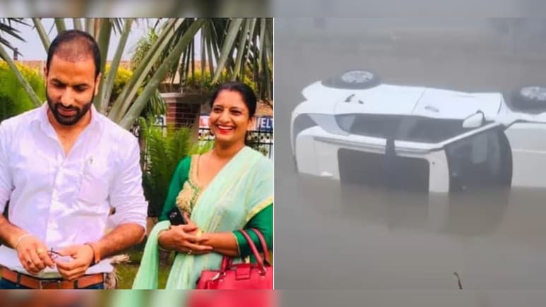 Teacher Couple Die As Car Falls Into Canal In Punjab Due To Dense Fog