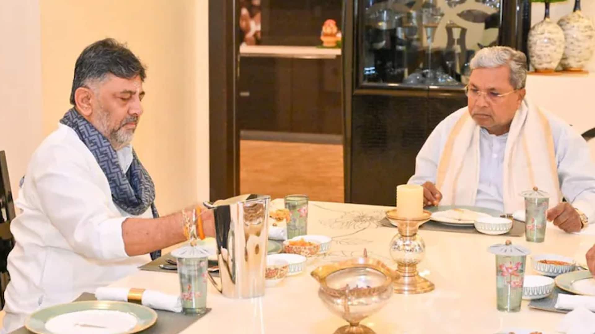 DK Shivakumar Hosts Siddaramaiah For Breakfast 2.0, Nati Chicken On Menu