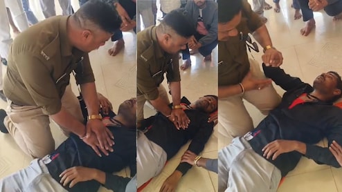 Heart Attacks: पुलिसकर्मी की तत्परता और सूझबूझ से एक युवक की बच गई जान, हार्ट अटैक के बाद ऐसे की मदद