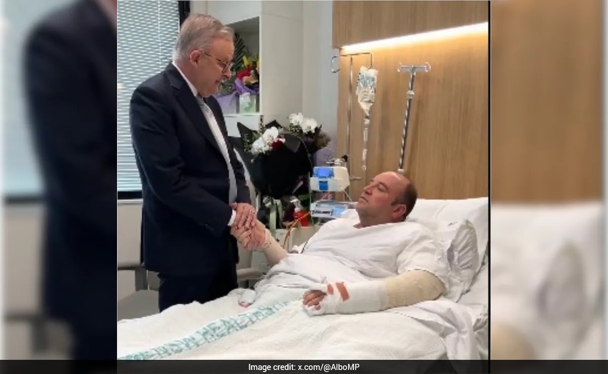 "You're An Australian Hero": Albanese Meets Man Who Disarmed Sydney Shooters