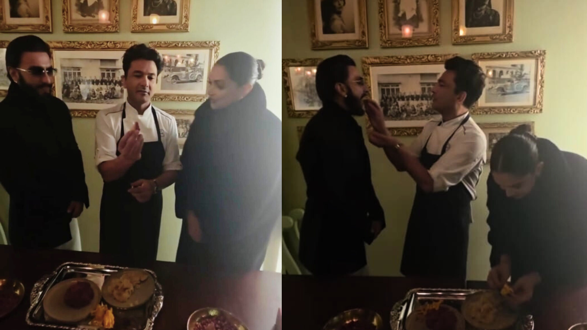 Watch: Chef Vikas Khanna Treats Ranveer Singh And Deepika Padukone To Unique Modaks In New York