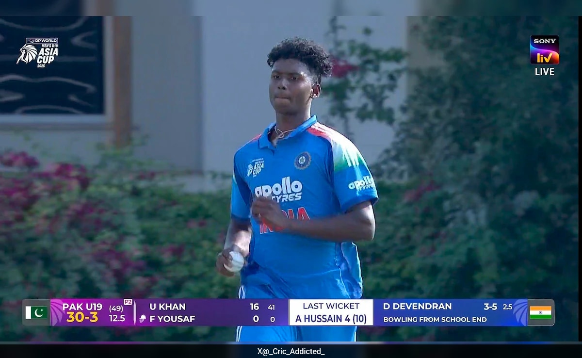 India vs Pakistan LIVE Score, U19 Asia Cup 2025: भारत को मिली छठी सफलता, खिलान पटेल ने हमजा जहूर का किया शिकार - NDTV.in